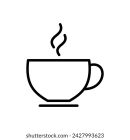 coffee cup icon vector. cup a coffee icon vector.