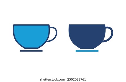 coffee cup icon vector. cup a coffee icon vector.