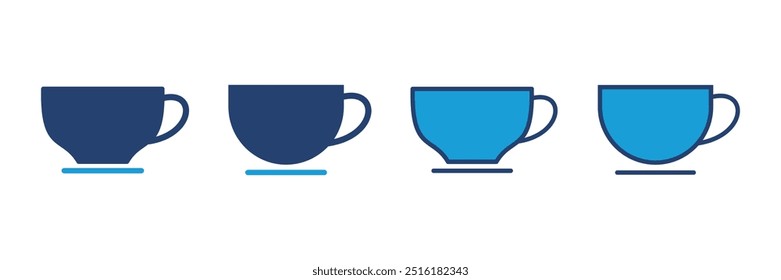 Vector de icono de taza de café. Taza de Vector de icono de café.