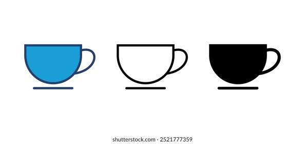 coffee cup icon vector. cup a coffee icon vector.