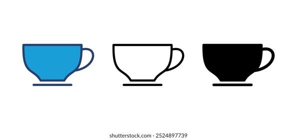 coffee cup icon vector. cup a coffee icon vector.