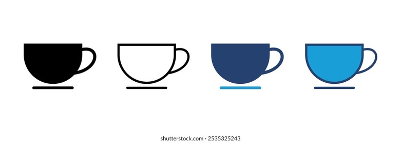 coffee cup icon vector. cup a coffee icon vector.