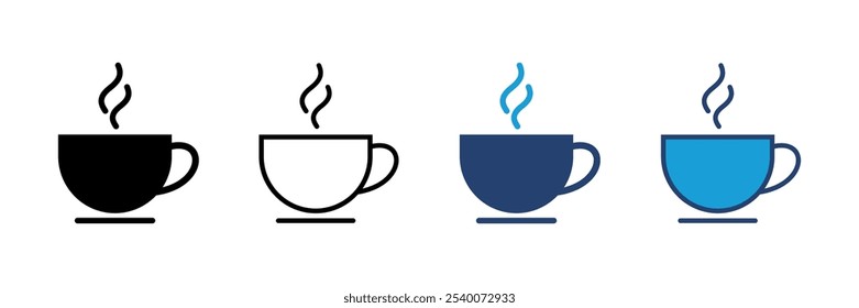 coffee cup icon vector. cup a coffee icon vector.