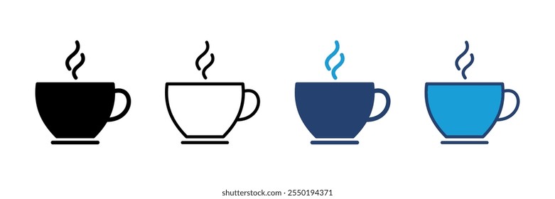 coffee cup icon vector. cup a coffee icon vector.