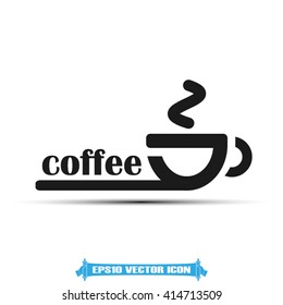 Coffee cup icon vector