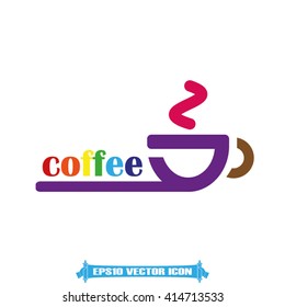 Coffee cup icon vector