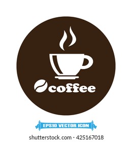 coffee cup icon vector