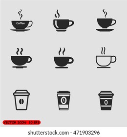 Coffee cup icon vector