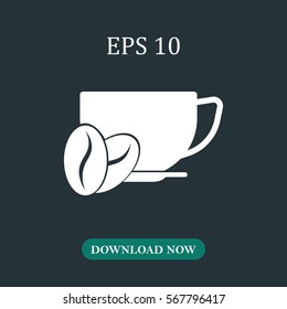 Coffee cup icon vector