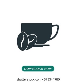 Coffee cup icon vector