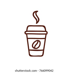 coffee cup icon vector