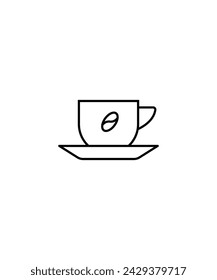 icono de taza de café, vector icono de la mejor línea.