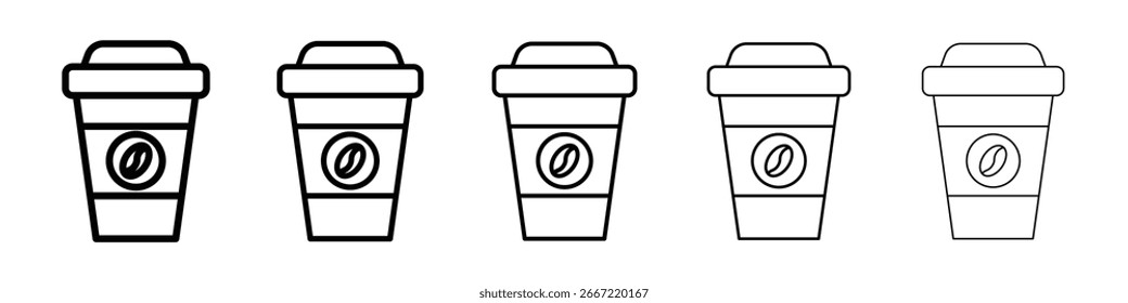 colección de Vector de icono de taza de café. EPS 10