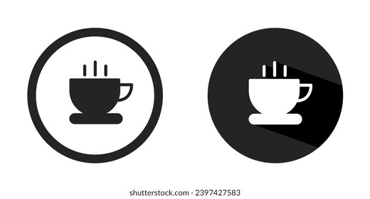 Coffee cup icon. Coffee cup icon vector design black and white color. Stock vector.