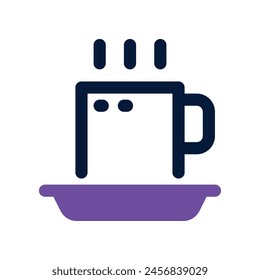 coffee cup icon. vector dual tone icon for your website, mobile, presentation, and logo design.