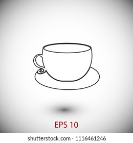 Coffee cup icon vector, Vector EPS 10 illustration style