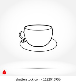 Coffee cup icon vector, Vector EPS 10 illustration style