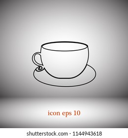 Coffee cup icon vector, Vector EPS 10 illustration style