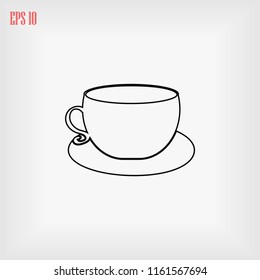 Coffee cup icon vector, Vector EPS 10 illustration style