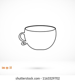 Coffee cup icon, Vector EPS 10 illustration style