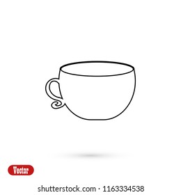 Coffee cup icon, Vector EPS 10 illustration style