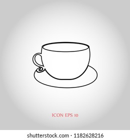 Coffee cup icon vector, Vector EPS 10 illustration style