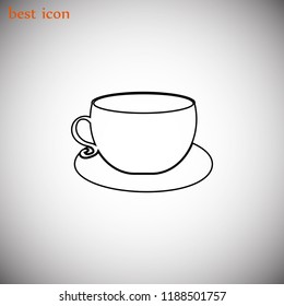 Coffee cup icon vector, Vector EPS 10 illustration style