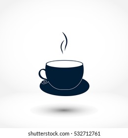 Coffee cup icon, Vector EPS 10 illustration style