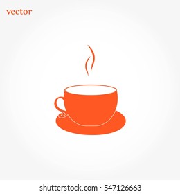 Coffee cup icon, Vector EPS 10 illustration style