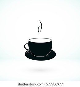 Coffee cup icon, Vector EPS 10 illustration style