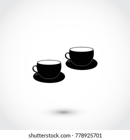 Coffee cup icon, Vector EPS 10 illustration style