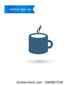 coffee cup. coffee cup icon. coffee cup vector. flat style. sign design vector. sign design. Vector EPS 10
