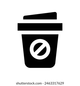 icono de taza de café. icono de glifo de Vector para su Sitio web, móvil, presentación y diseño de logotipo.