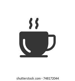 coffee cup icon vector. coffee cup glyph style design