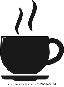 coffee cup icon vector. hot coffee icon. hot tea icon