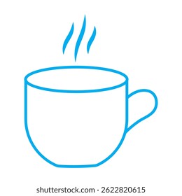 Taza de café icono Vector. taza de café icono Vector. Bebida caliente Vector . Icono de la taza. Silueta de la taza de café y té 