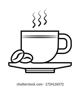 coffee cup icon vector from hotel collection