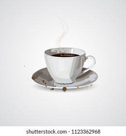 coffee cup icon vector illustration