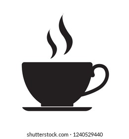 Coffee cup icon vector illustration.