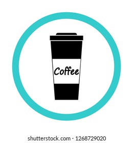 
Coffee cup icon vector illustration.