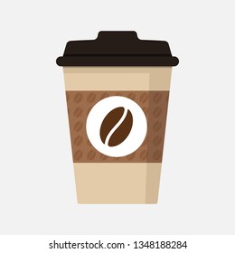 Coffee cup icon. Vector illustration