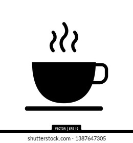 Coffee Cup Icon Vector Illustration Logo Template

