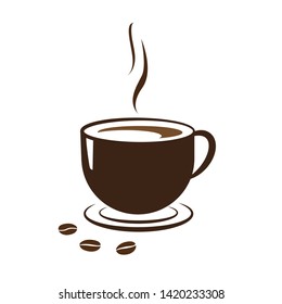 Coffee cup icon. Vector illustration. on white background