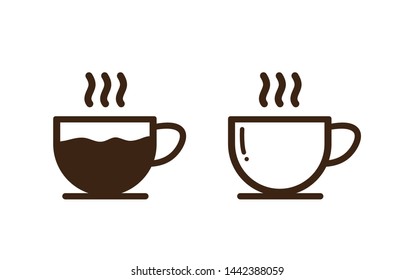 Coffee cup icon. Vector illustration. on white background