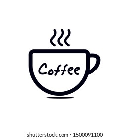 Coffee cup icon. Vector illustration