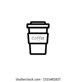 coffee cup icon vector illustration