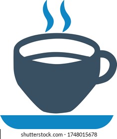Coffee cup icon (vector illustration)