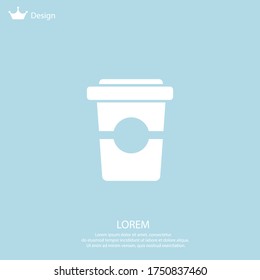 Coffee cup icon. Vector illustration EPS 10.