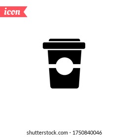Coffee cup icon. Vector illustration EPS 10.