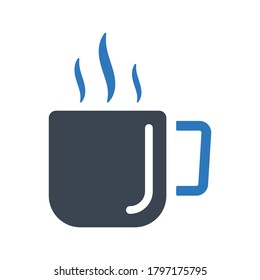 Coffee cup icon (vector illustration)